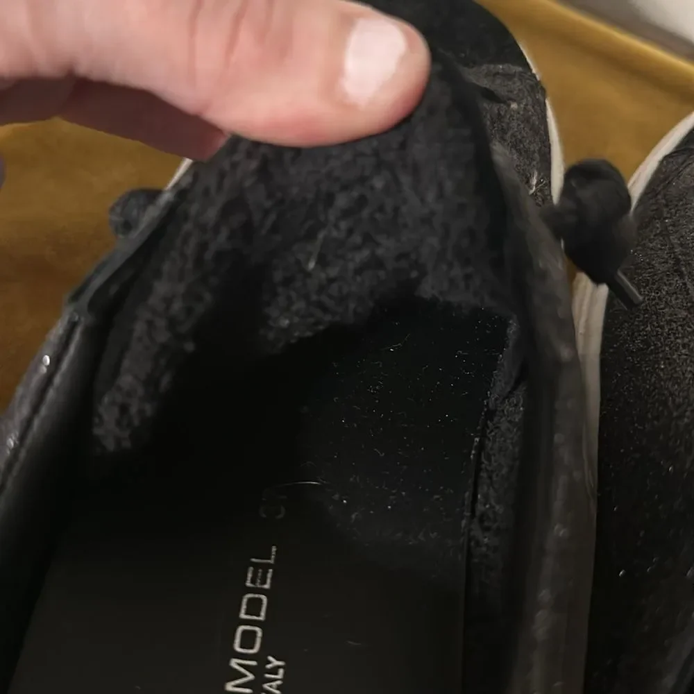 Philippe Model Women's Black Glitter/Suede Sneakers